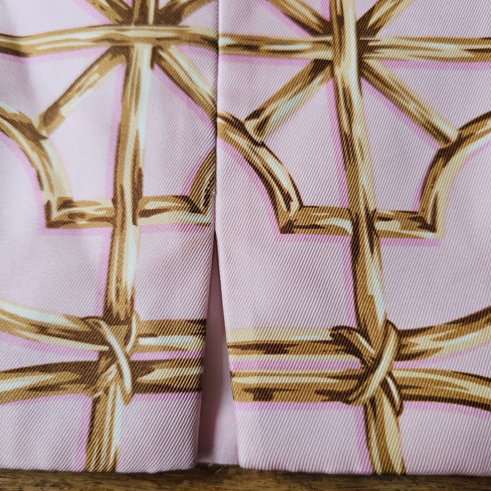 J McLaughlin Strapless Strapless Top Women 12 Pink Bamboo Print Southern‎ Belle - Picture 9 of 9